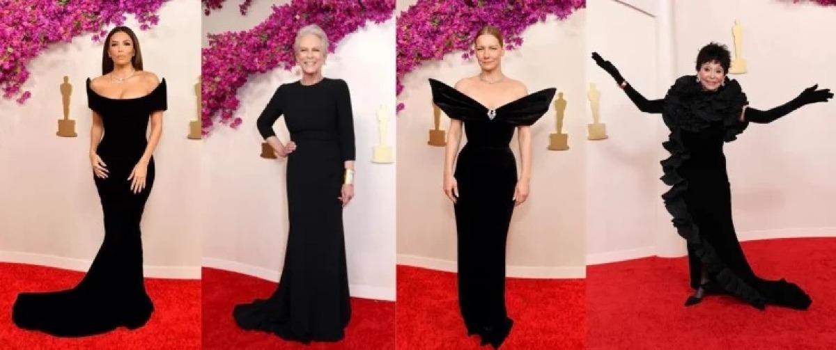 Cortes clássicos: Eva Longoria, Jaime Lee Curtis, Sandra Hüller e Rita Moreno optam pela elegância elegante em preto