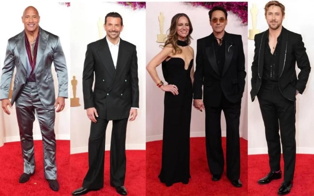 Ke Huy Quan e Simu Liu foram dois dos muitos homens no Oscar com um broche