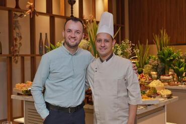 Gerente geral Rodrigo Delabheta e o chef Weliton Mendes