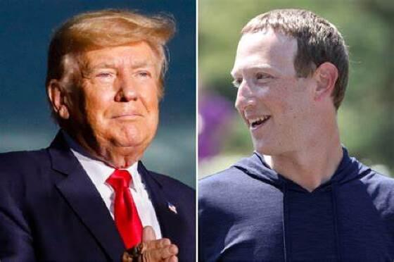 Zuckerberg e Trump 