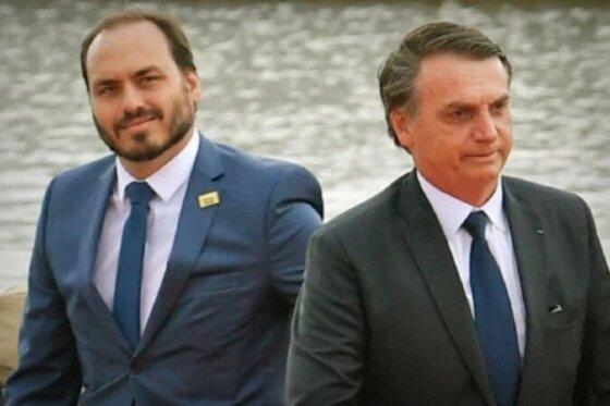 Carlos Bolsonaro e Jair Bolsonaro