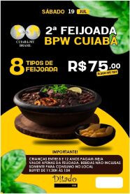2ª edição da prestigiada Feijoada com Propósito, no acolhedor e sofisticado Ditado Popular, a partir das 11h30.